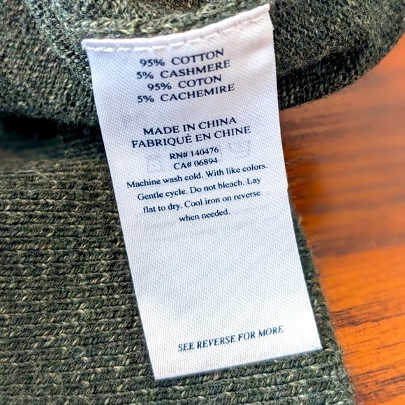 Faherty - Sconset Crew Sweater - Spruce Heather - Small - Picture 12 of 16